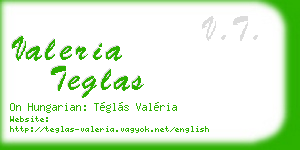 valeria teglas business card